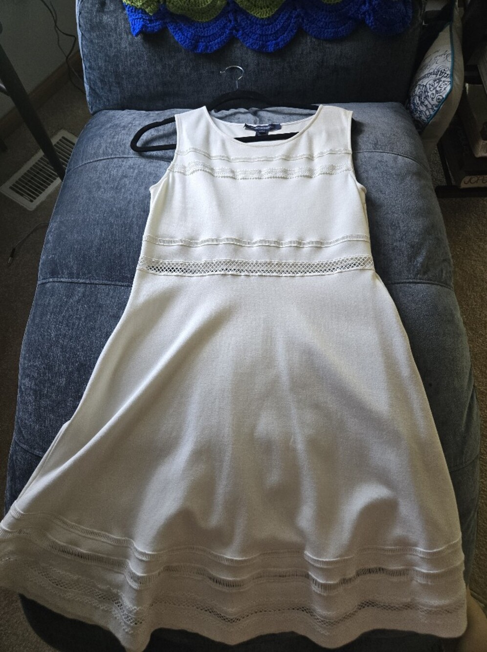 French Connection Cream Knit Dress